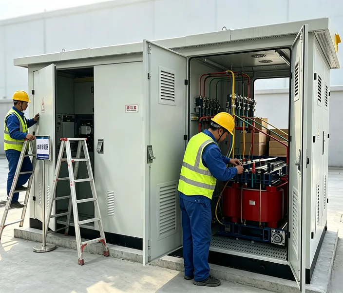 Compact Prefabricated Substation – MV_LV Package Transformer Substation (PTS)